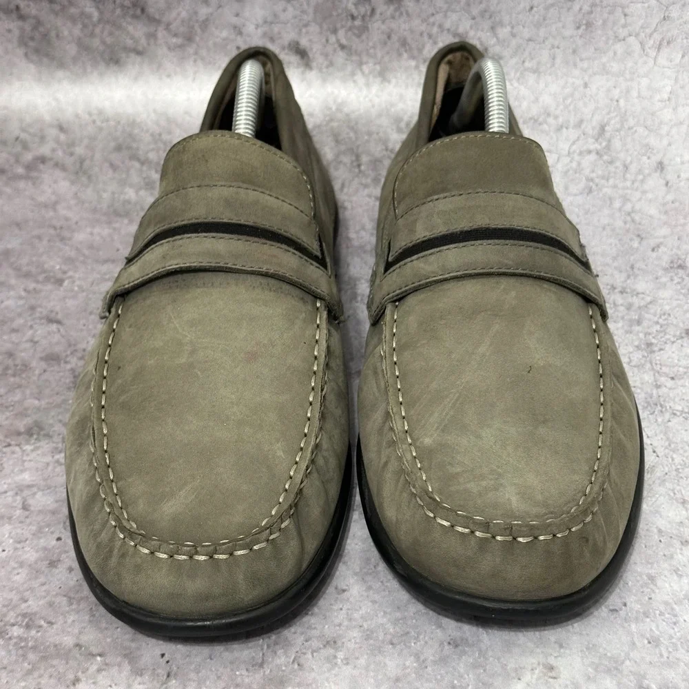 ECCO Classic Moccasin 2.0 Penny Loafer Mens 44 EU 10-10.5 US Grey Slip